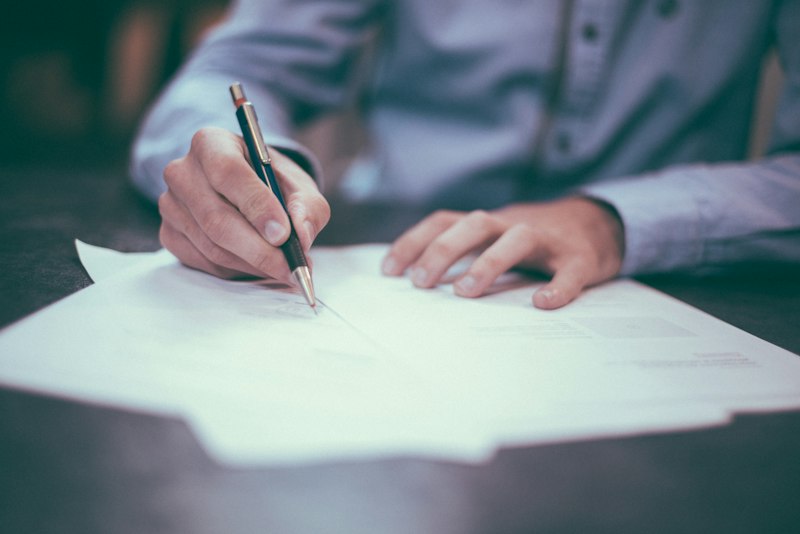 Writing an article by hand